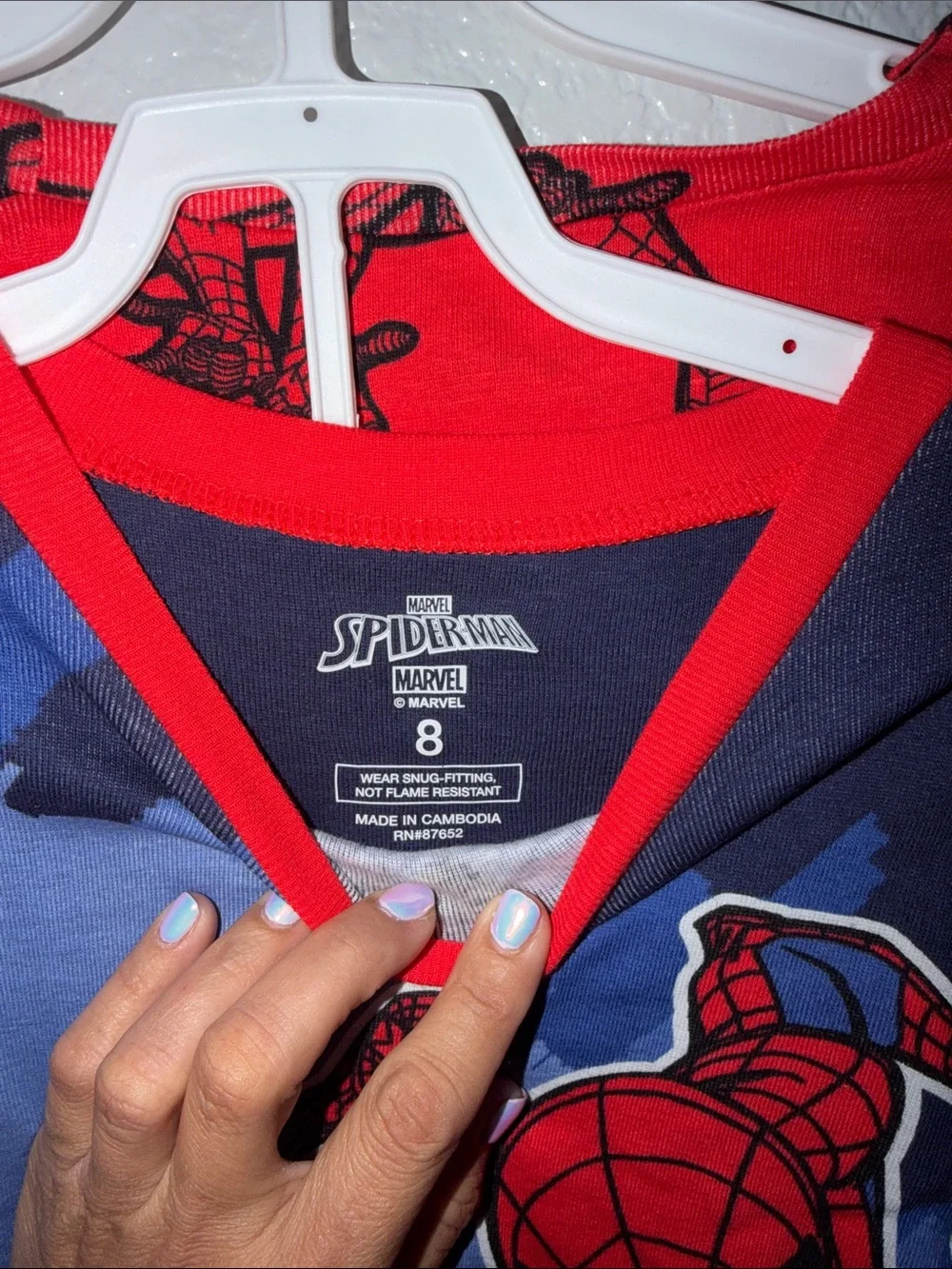 Marvel Spider-Man Red and Blue Kids Pajama Set